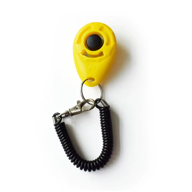 Adjustable Dog Training Clicker with Wrist Strap - Cat and Dog Training Aid Tool