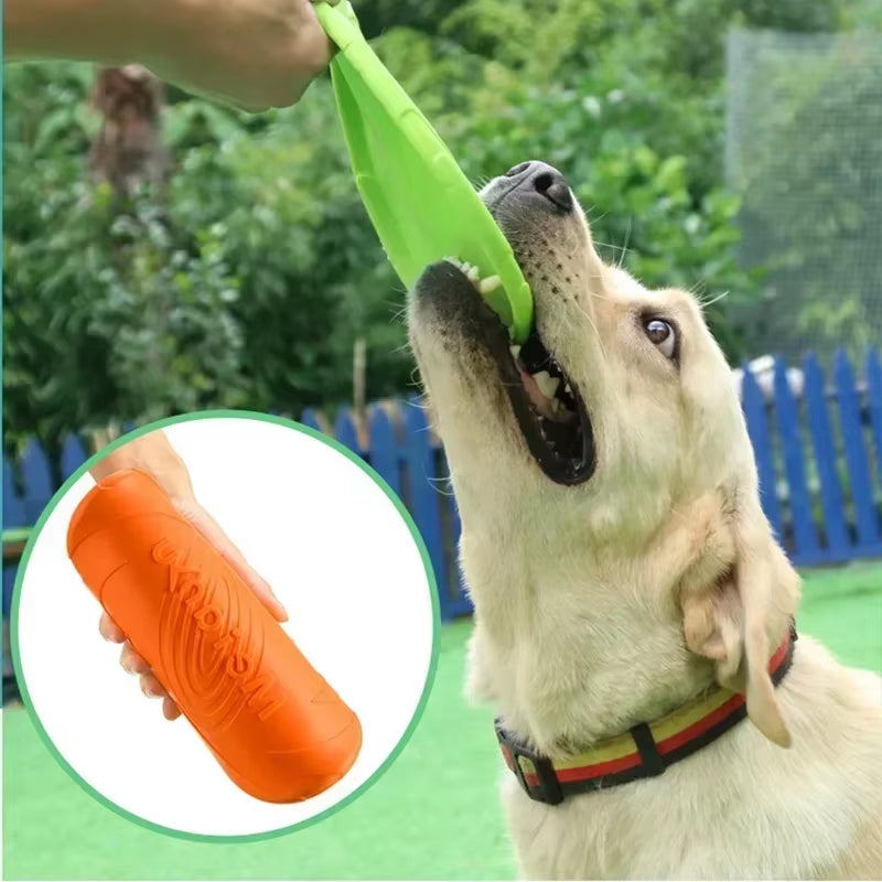 Multicolor Silicone Flying Disc Dog Toy - Interactive Training and Play for Pets