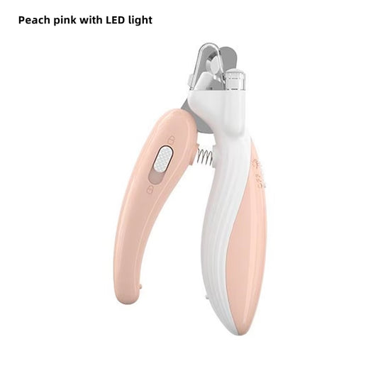 Electric Pet Nail Clippers with LED Light - Ergonomic Dog and Cat Nail Trimmer for Effortless Grooming