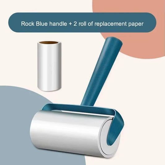 Tearable Roll Paper Sticky Roller Brush for Household Cleaning and Pet Hair Removal