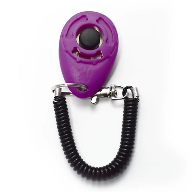 Adjustable Dog Training Clicker with Wrist Strap - Cat and Dog Training Aid Tool