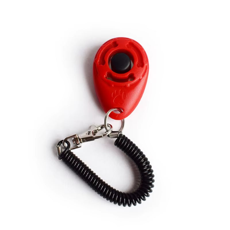 Adjustable Dog Training Clicker with Wrist Strap - Cat and Dog Training Aid Tool
