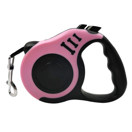 3M 5M Automatic Retractable Dog Leash for Small Dogs and Cats - Durable Nylon Lead for Outdoor Travel, Walking, and Hiking