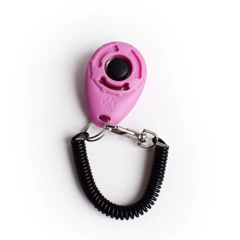 Adjustable Dog Training Clicker with Wrist Strap - Cat and Dog Training Aid Tool